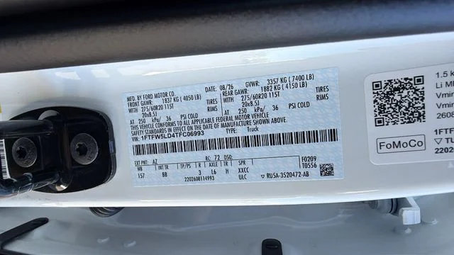 New 2026 Star White Metallic Tri-Coat Ford Lariat® image 36