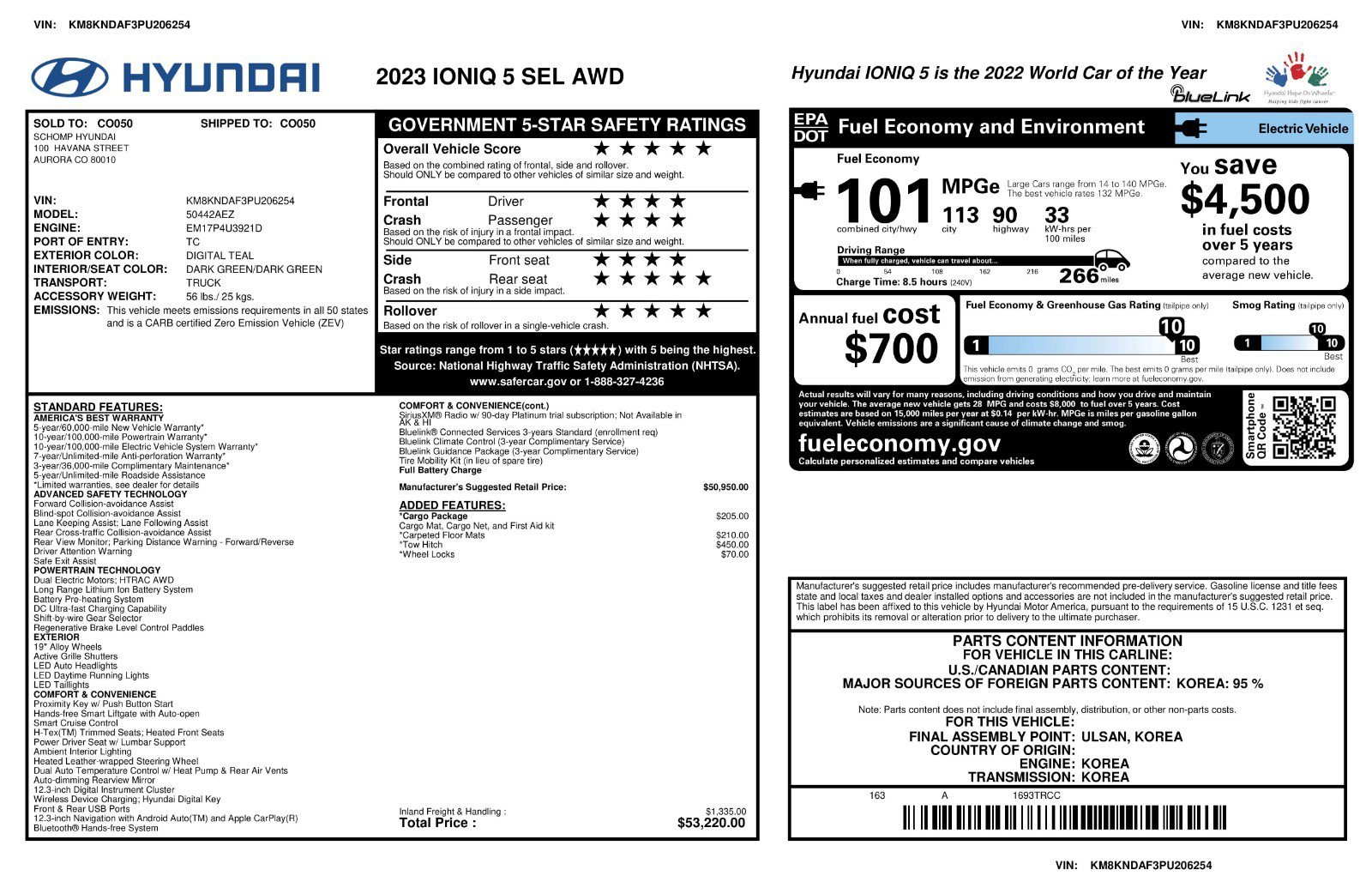 Certified Used 2023 Digital Teal Hyundai SEL image 11