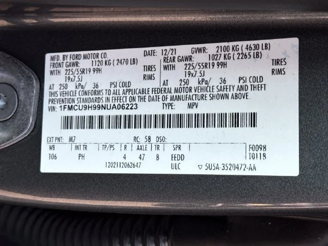 Used 2022 Carbonized Gray Metallic Ford SEL image 18