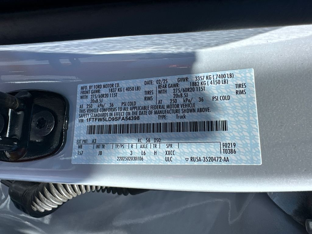 New 2025 White Ford Lariat image 33