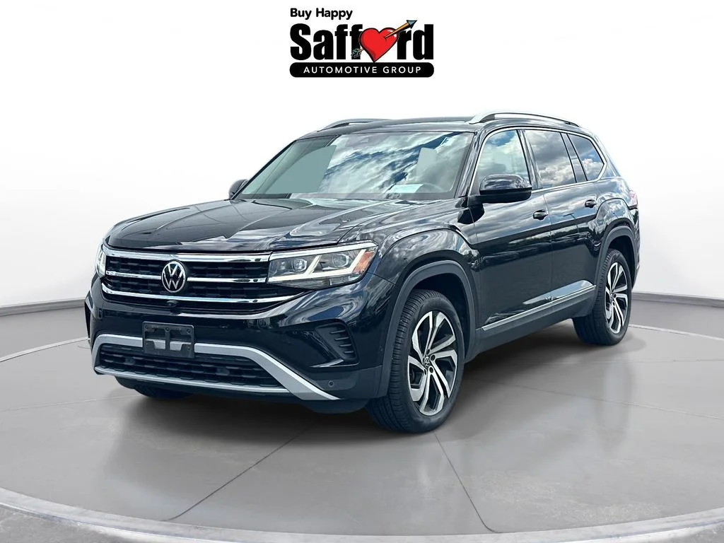 Used 2021 Black Volkswagen SEL Premium image 1