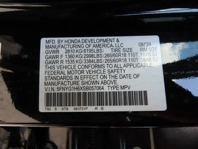 Certified Used 2025 Crystal Black Pearl Honda TrailSport image 32