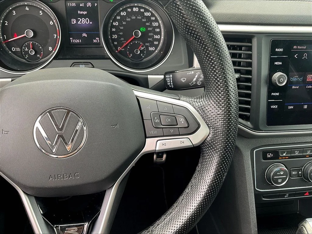 Used 2021 Black Volkswagen 3.6L V6 SE w/Technology R-Line image 12