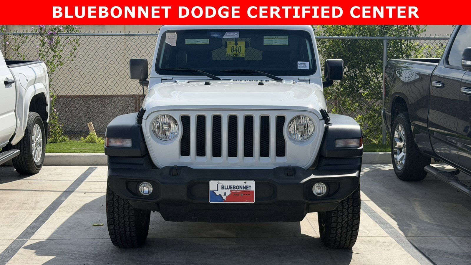 Certified Used 2023 Bright White Clearcoat Jeep Sport S image 2