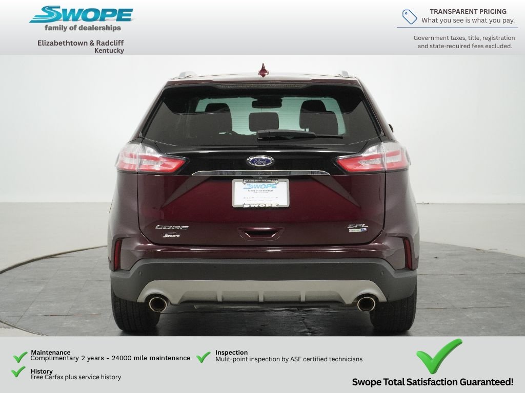 Used 2020 Burgundy Velvet Metallic Tinted Clearcoat Ford SEL image 4