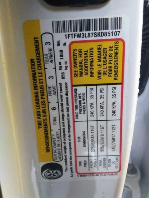 Used 2025 Oxford White Ford XLT image 3