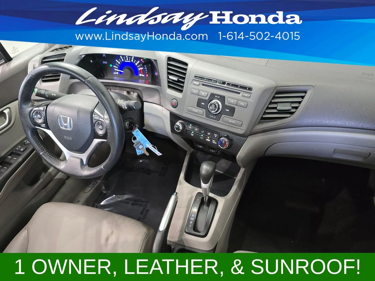 Used 2012 Polished Metal Metallic Honda EX-L image 10