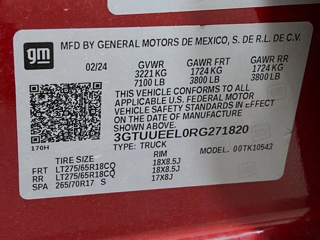 Used 2024 Red GMC AT4 image 11