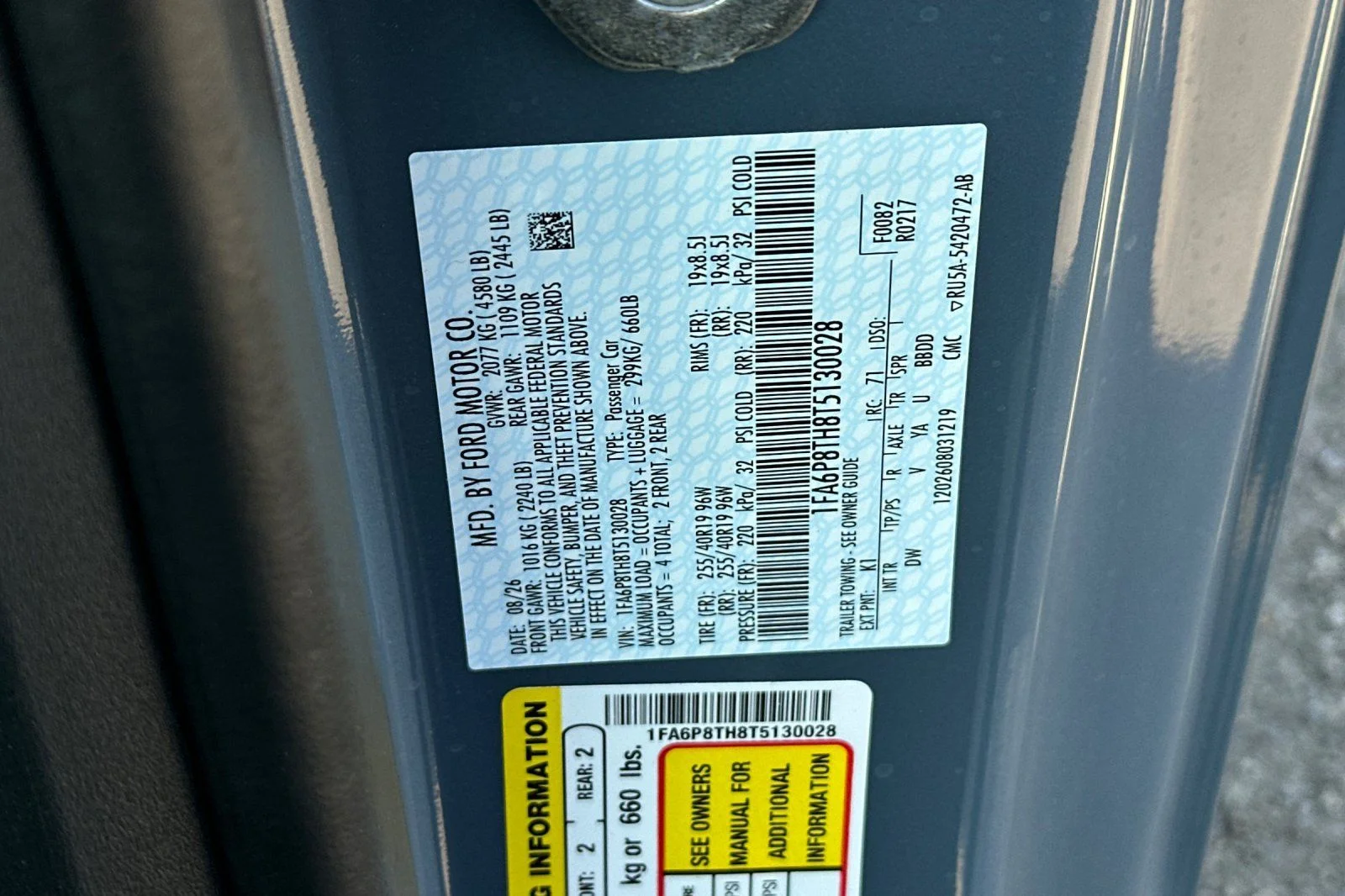 New 2026 Vapor Blue Metallic Ford EcoBoost® Fastback image 22