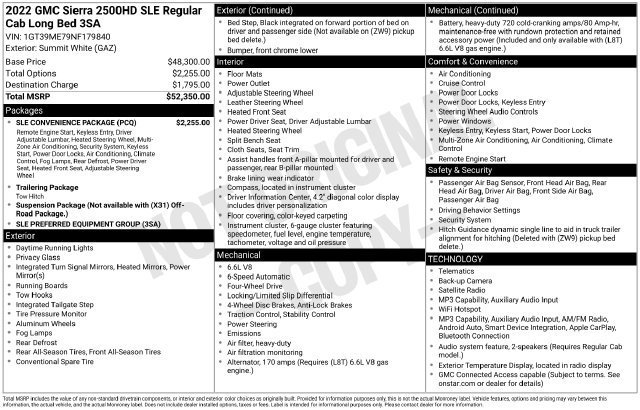 Used 2022 White GMC SLE image 24