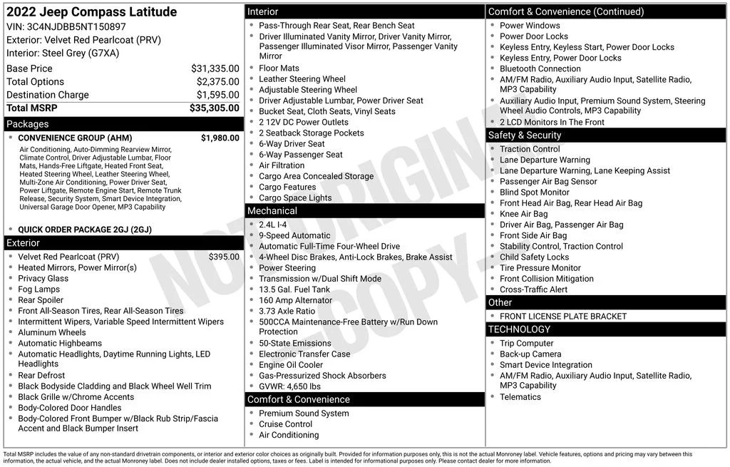 Used 2022 Red Jeep Latitude image 6