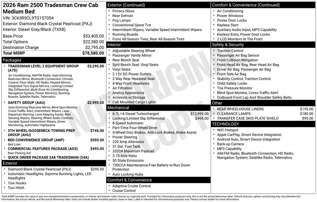 2026 RAM 2500 Tradesman - Photo 7