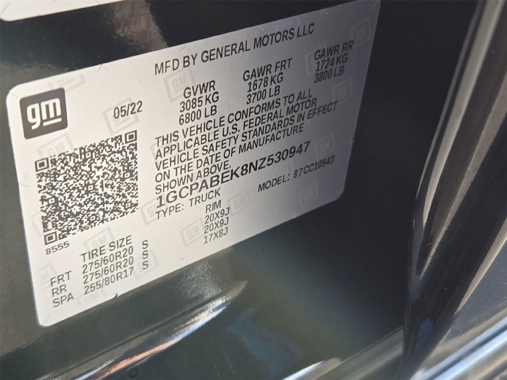 Certified Used 2022 BLACK Chevrolet Custom image 25