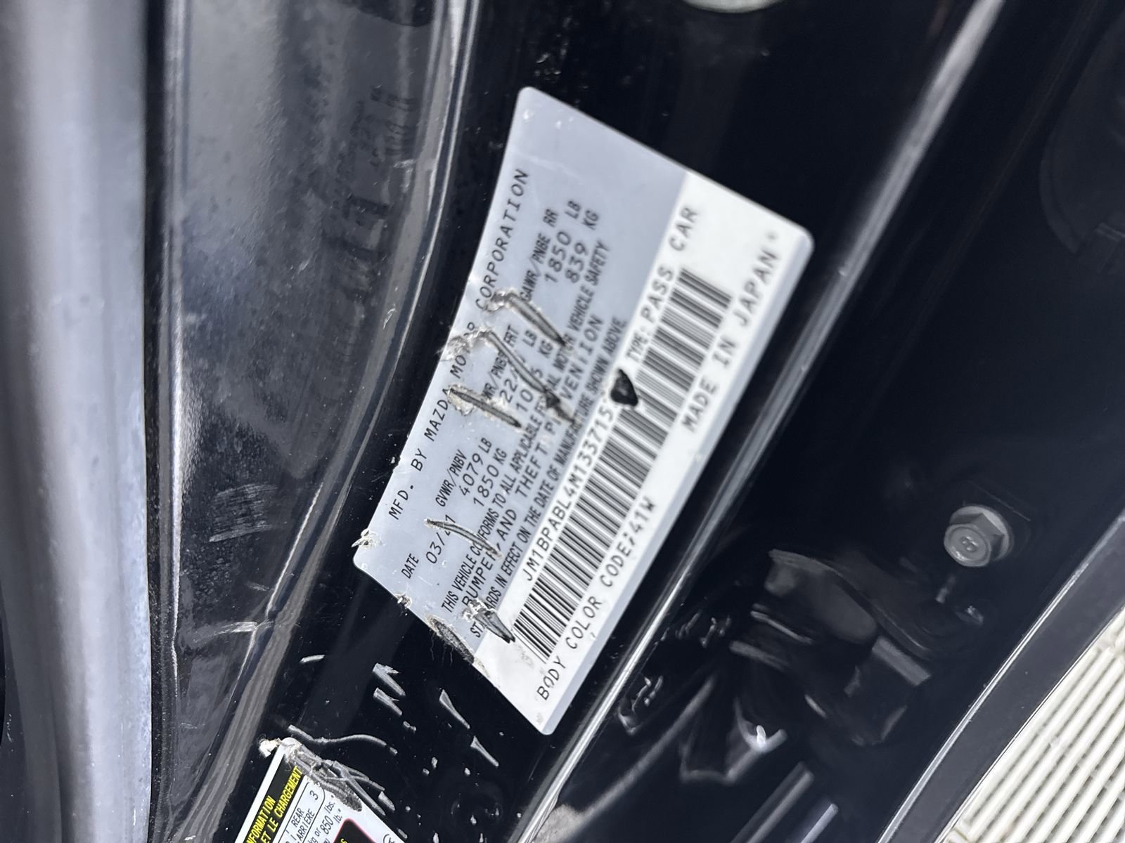 Used 2021 Jet Black Mica Mazda Select image 12