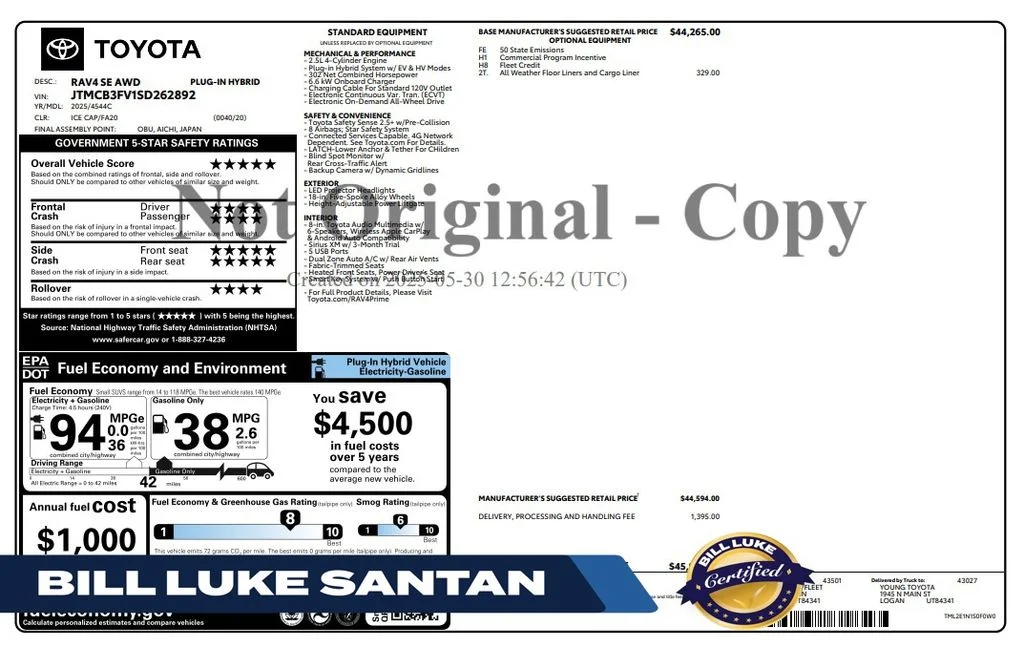 Certified Used 2025 White Toyota SE image 1