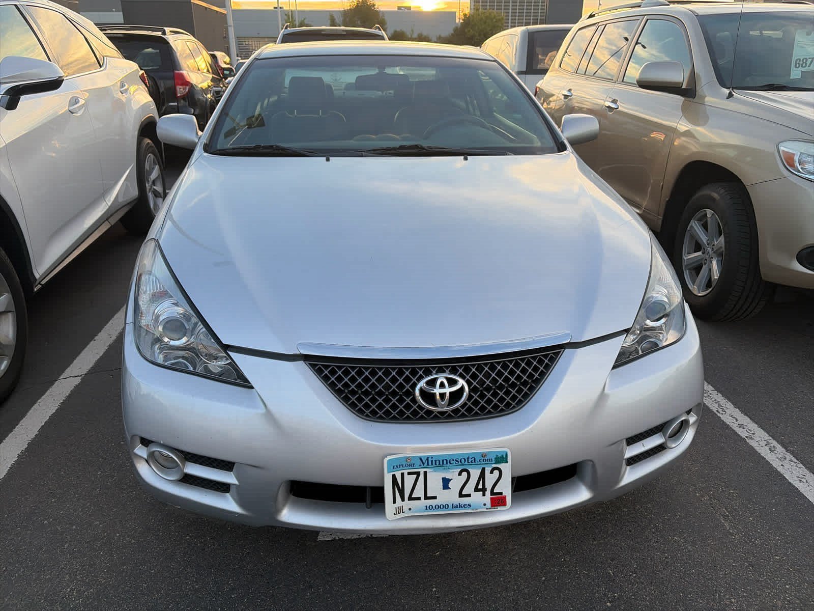 Used 2008 Toyota Camry Solara SLE with VIN 4T1CA30P98U155803 for sale in Golden Valley, MN