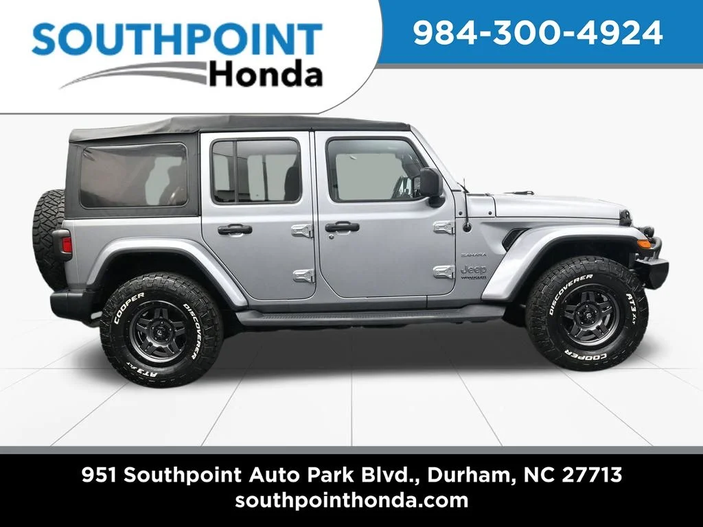 Used 2020 Billet Silver Metallic Jeep Unlimited Sahara image 3