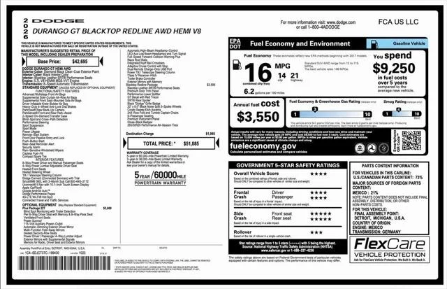 New 2026 Diamond Black Clear-Coat Exterior Paint Dodge GT PLUS image 2