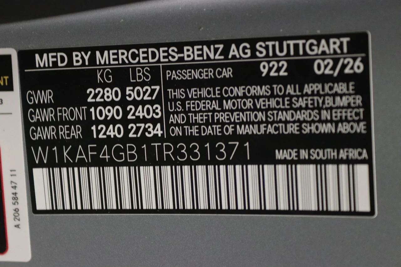 New 2026 Cirrus Silver Metallic Mercedes-Benz C 300 image 8