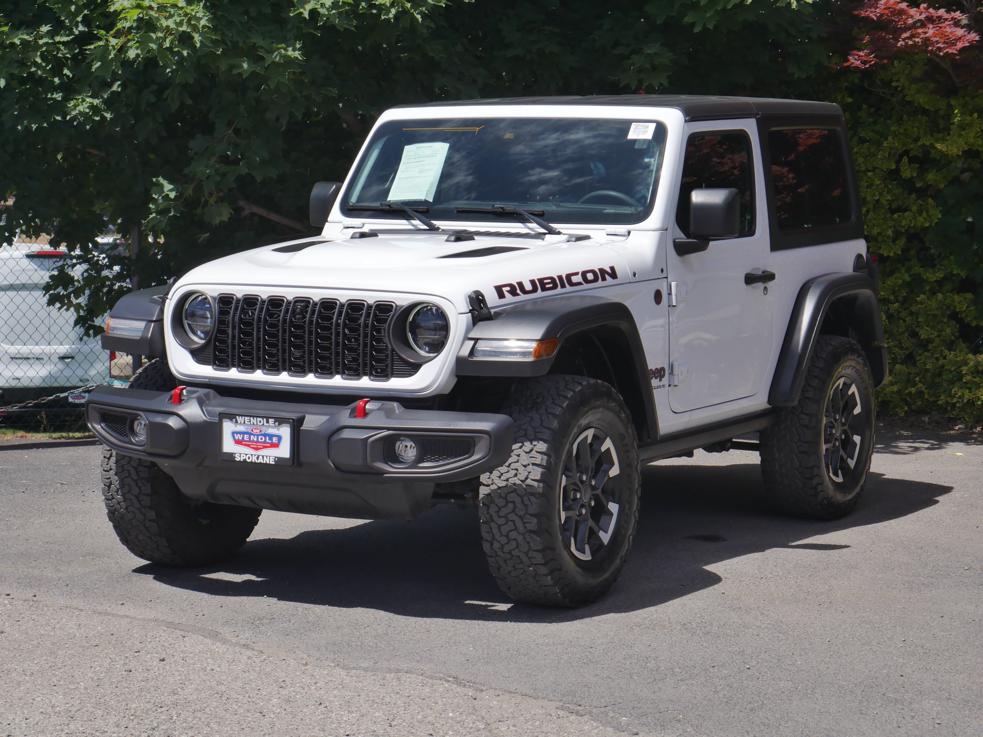 Certified Used 2024 Bright White Clearcoat Jeep Rubicon image 2
