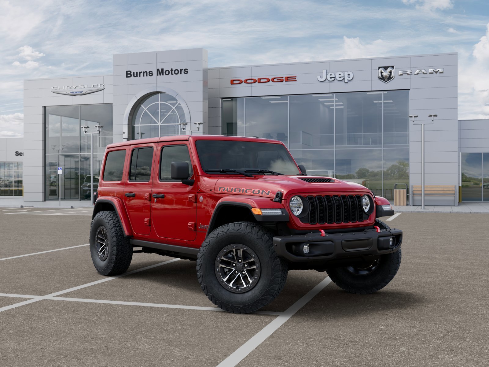New 2026 Firecracker Red Clear-Coat Exterior Paint Jeep Rubicon X 4-Door image 5