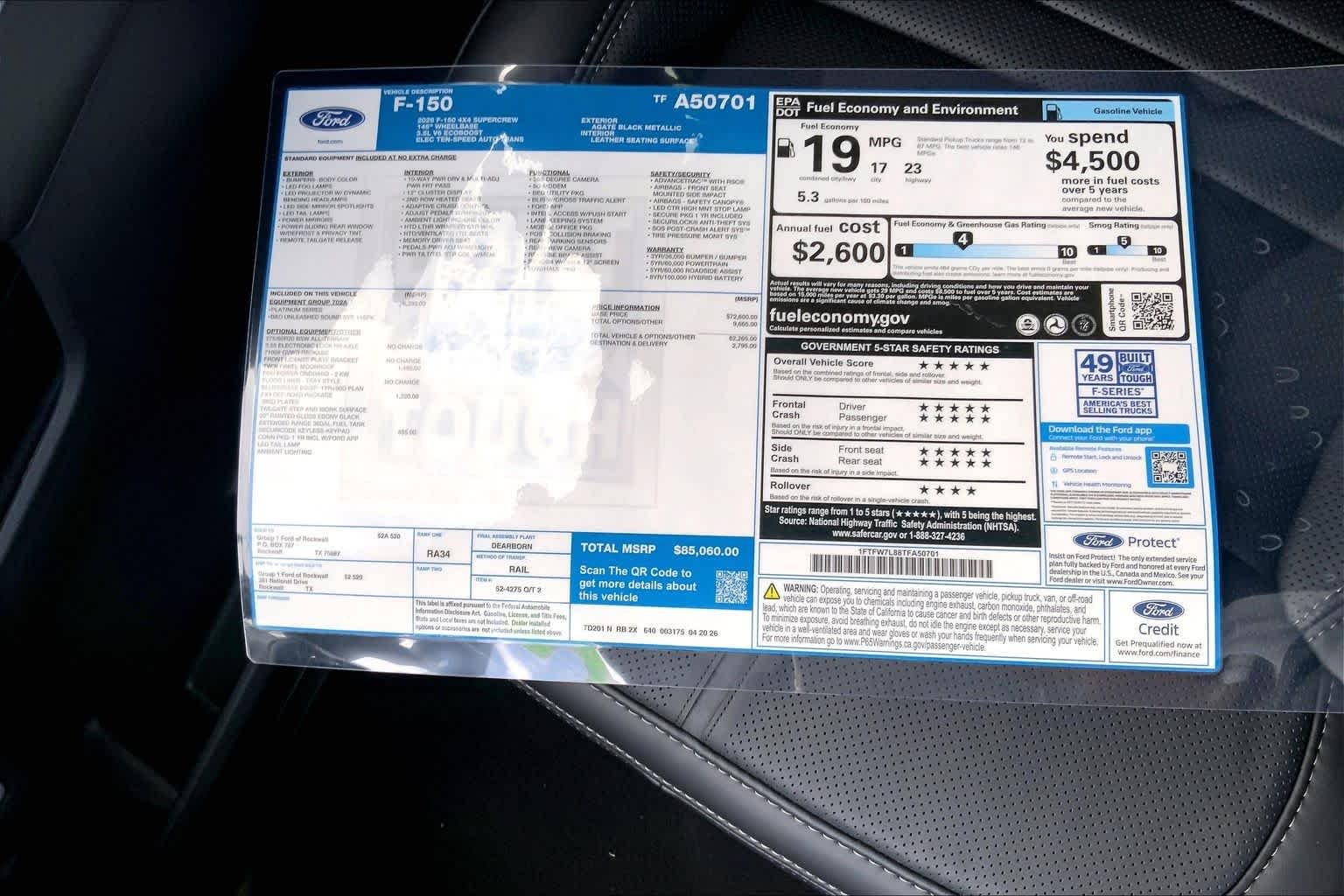 New 2026 Agate Black Metallic Ford Platinum® image 19