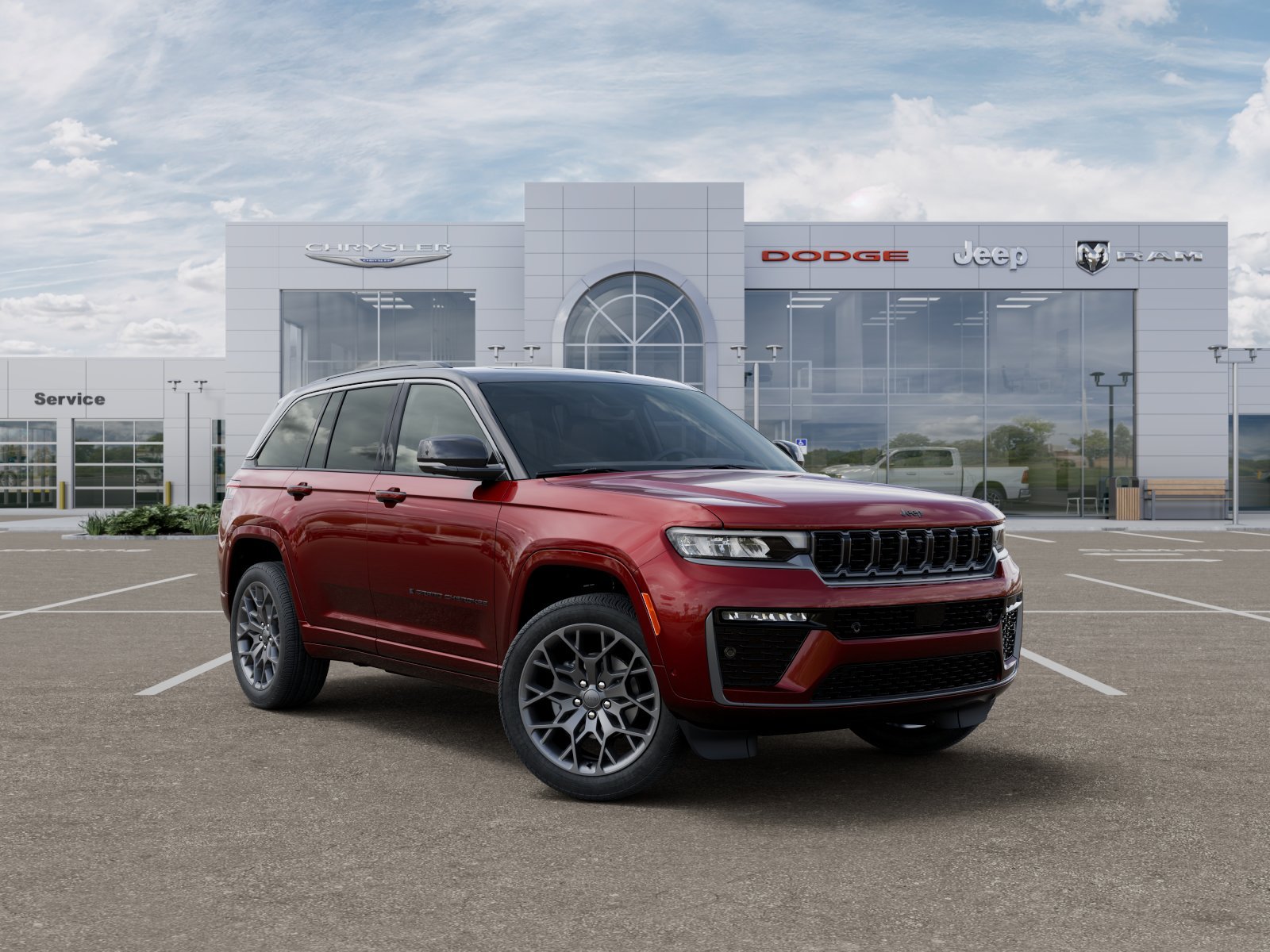 New 2026 Velvet Red Pearl-Coat Exterior Paint Jeep Summit image 5