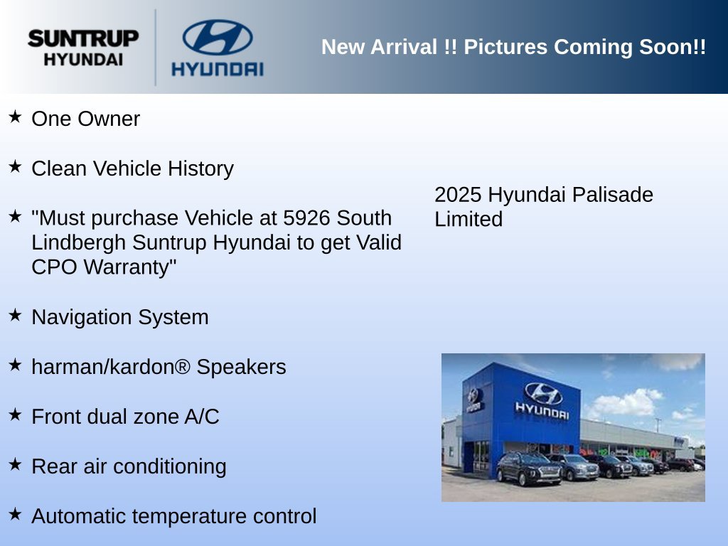 Used 2025 Hyper White Hyundai Limited image 2