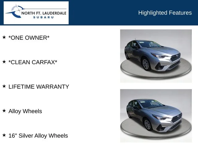 Used 2024 Silver Subaru Base image 7