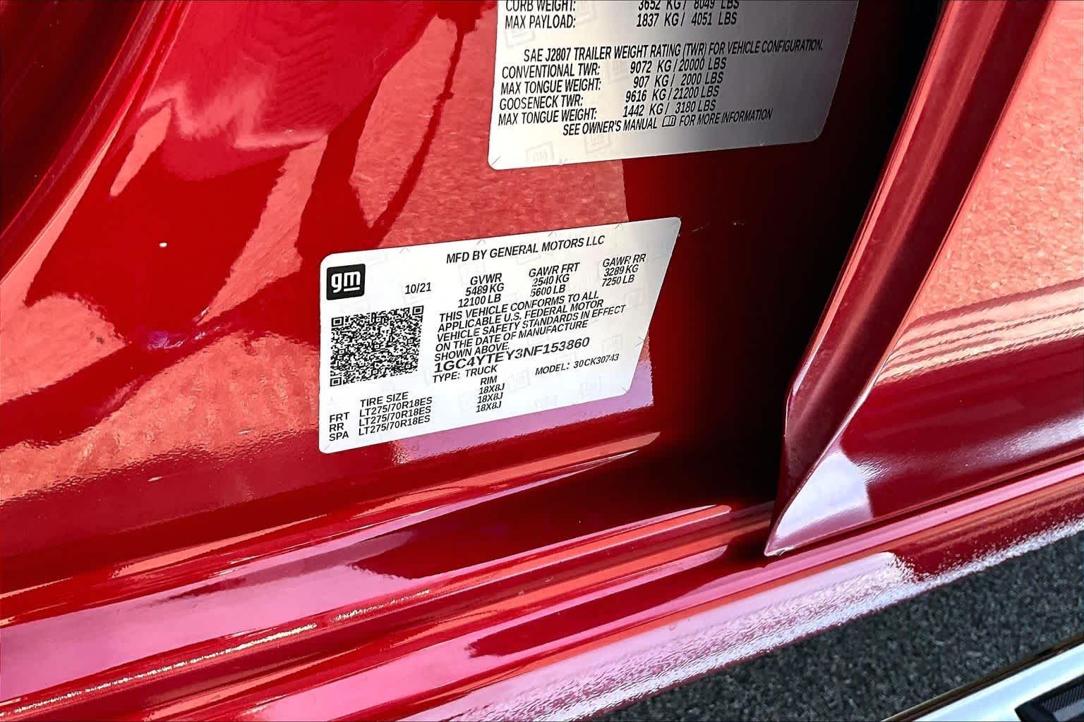 Used 2022 Cherry Red Tintcoat Chevrolet LT image 38