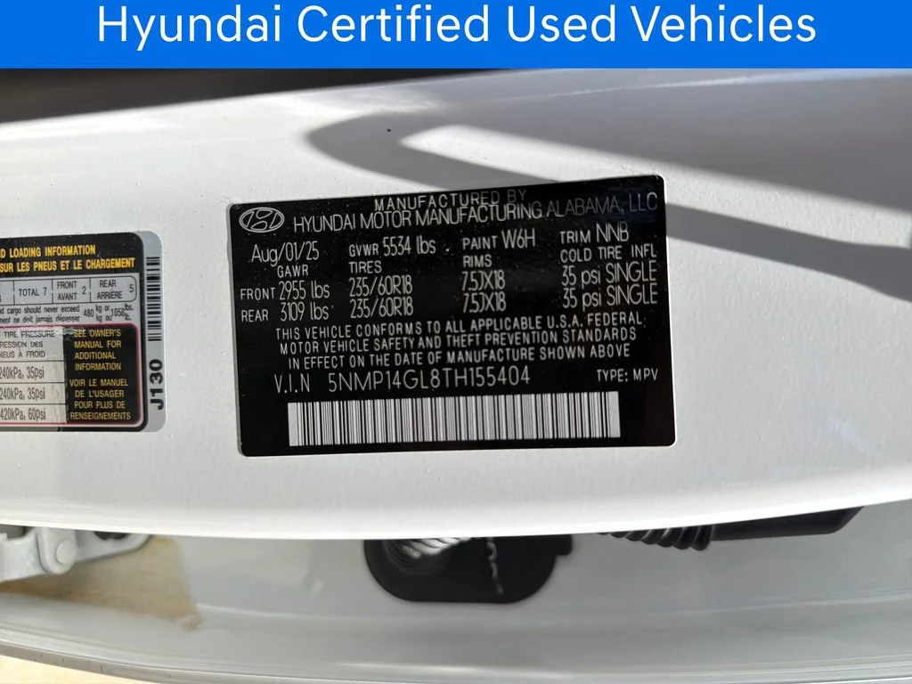 Certified Pre-Owned 2026 Hyundai Santa Fe SE