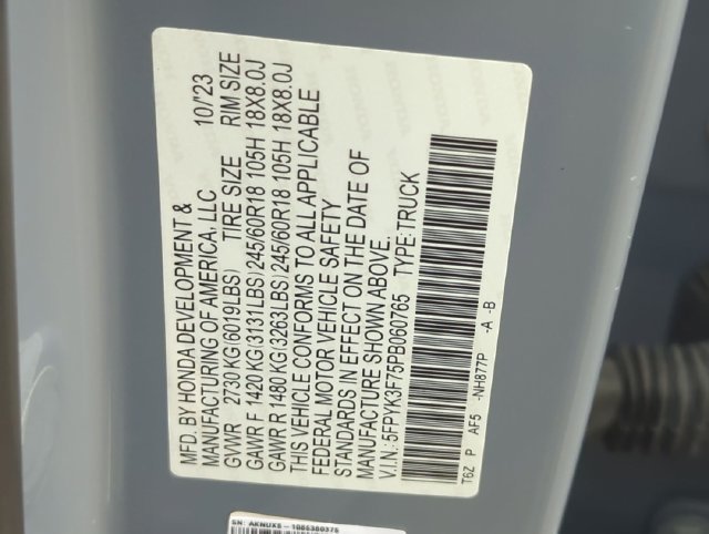 Certified Used 2023 Sonic Gray Pearl Honda RTL-E image 33
