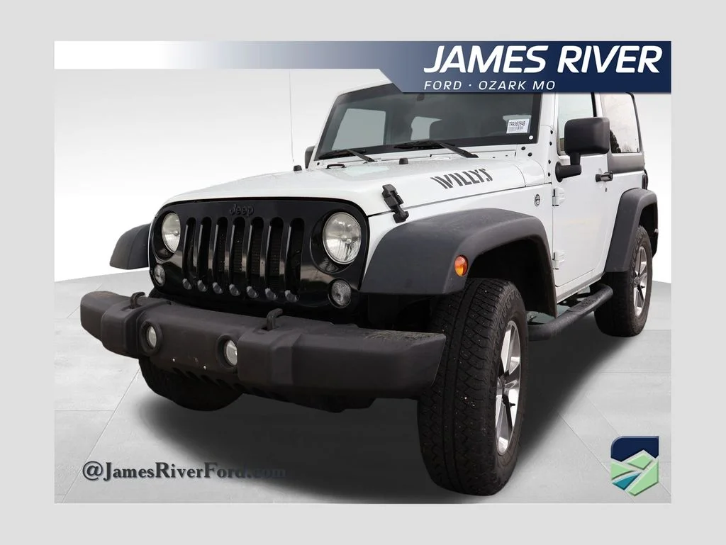 Used 2017 Bright White Clearcoat Jeep Willys Wheeler image 1