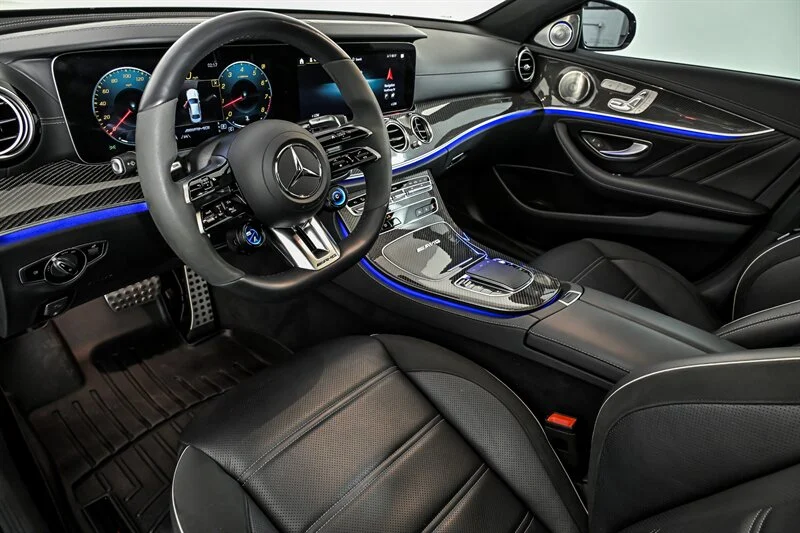 Used 2021 Obsidian Black Metallic Mercedes-Benz AMG® E 63 S-RENNTECH TUNE-AL13 WHEELS-PPF! image 31