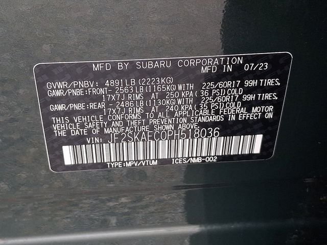 Used 2023 Green Subaru Premium image 28
