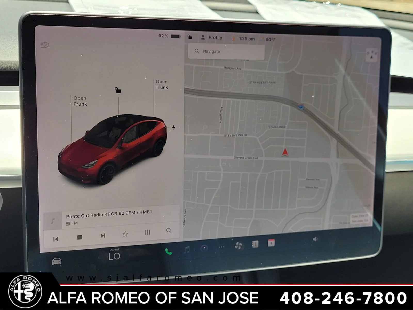 Used 2022 Red Tesla Performance image 9