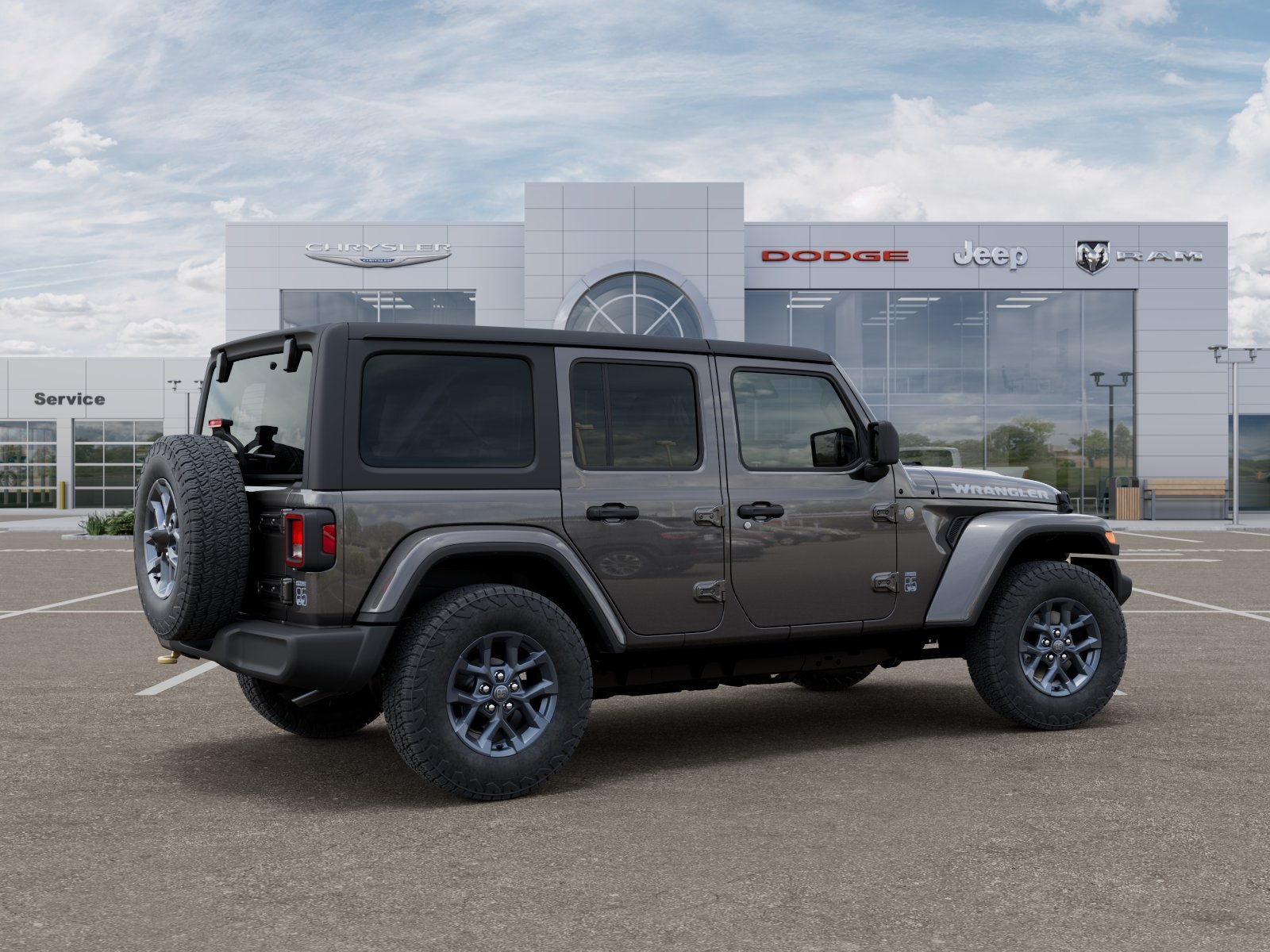 New 2026 Granite Crystal Metallic Clear-Coat Exterior Paint Jeep 85th Anniversary image 4