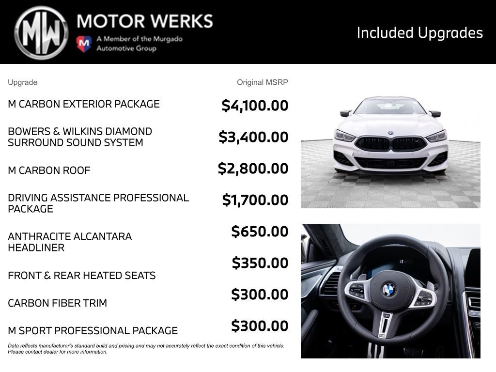 New 2026 Mineral White Metallic BMW M850i xDrive Gran Coupe image 4