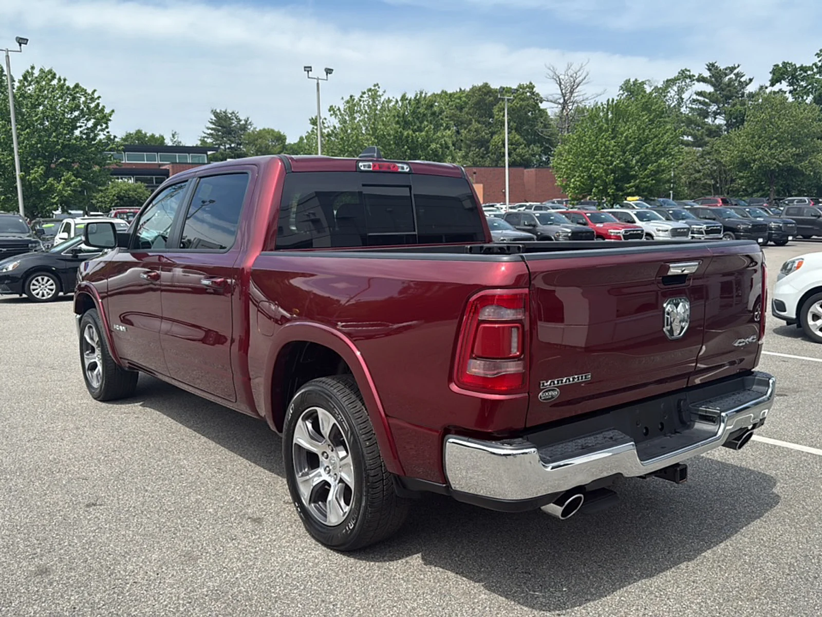 Certified Used 2022 Delmonico Red Pearlcoat Ram Laramie Crew Cab 4x4 5