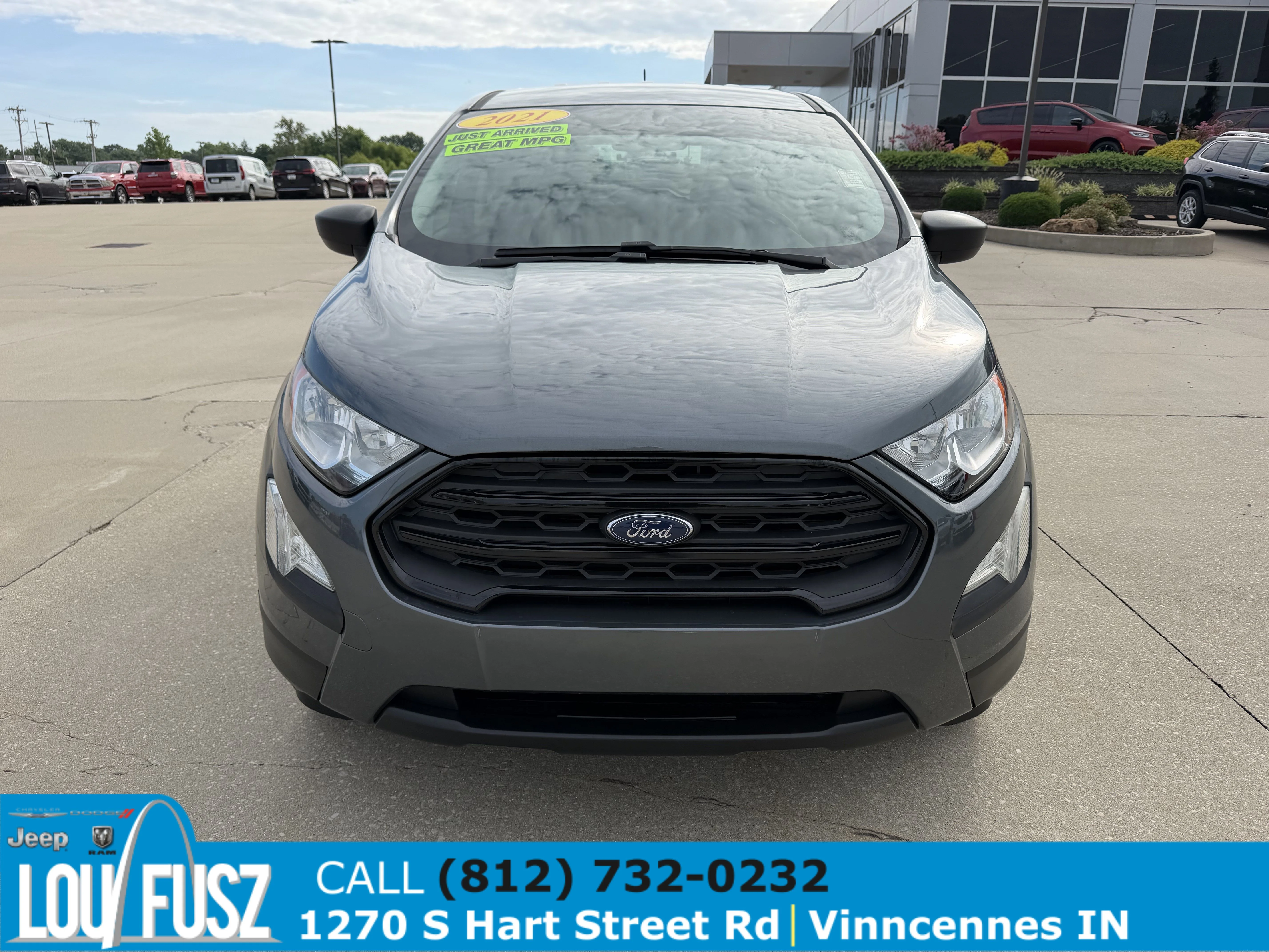 Used 2021 Ford EcoSport S with VIN MAJ3S2FE7MC413243 for sale in Vincennes, IN