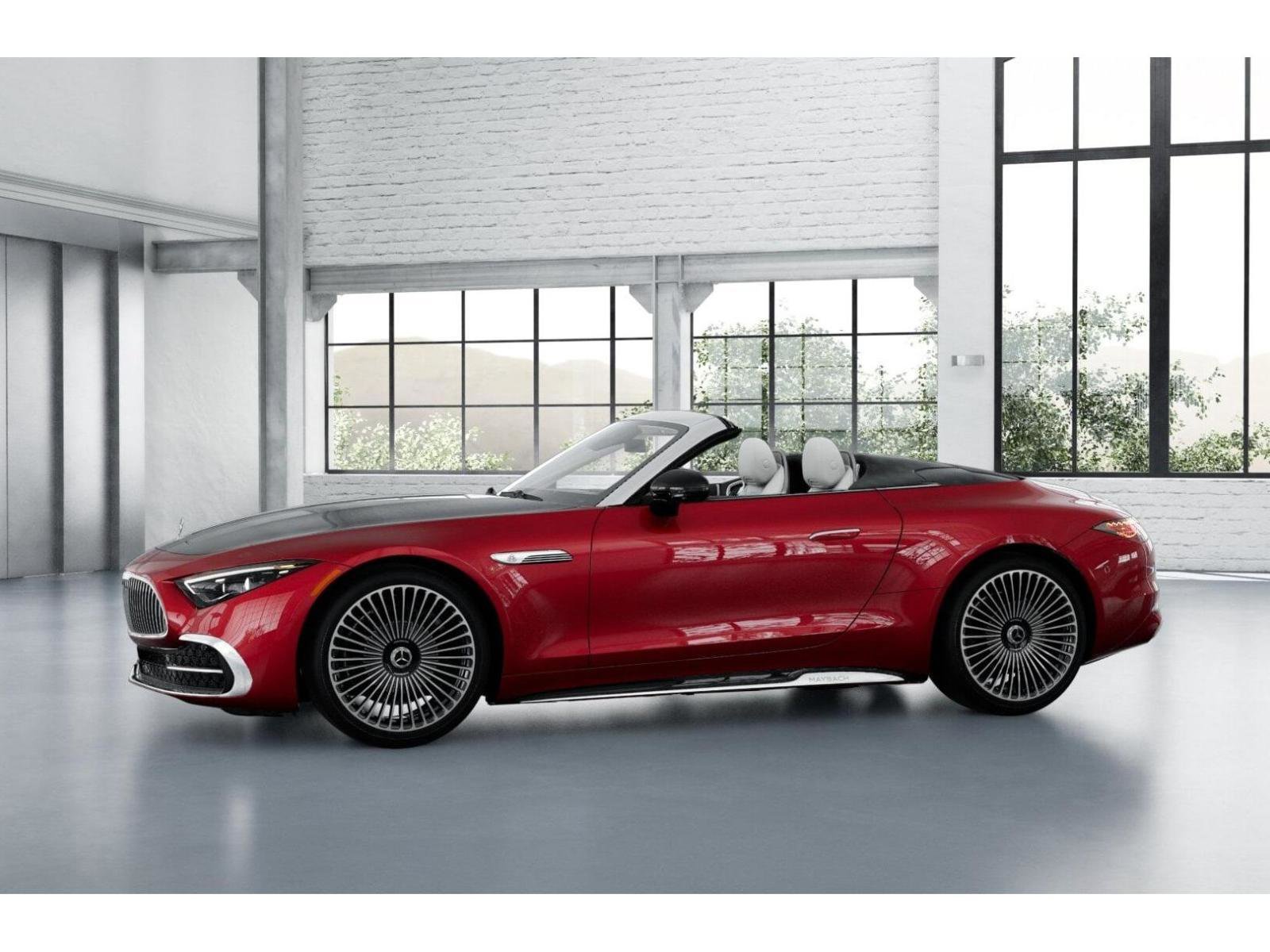 New 2026 MANUFAKTUR garnet red metallic (Red Ambiance) Mercedes-Benz Maybach SL 680 Monogram Series image 36