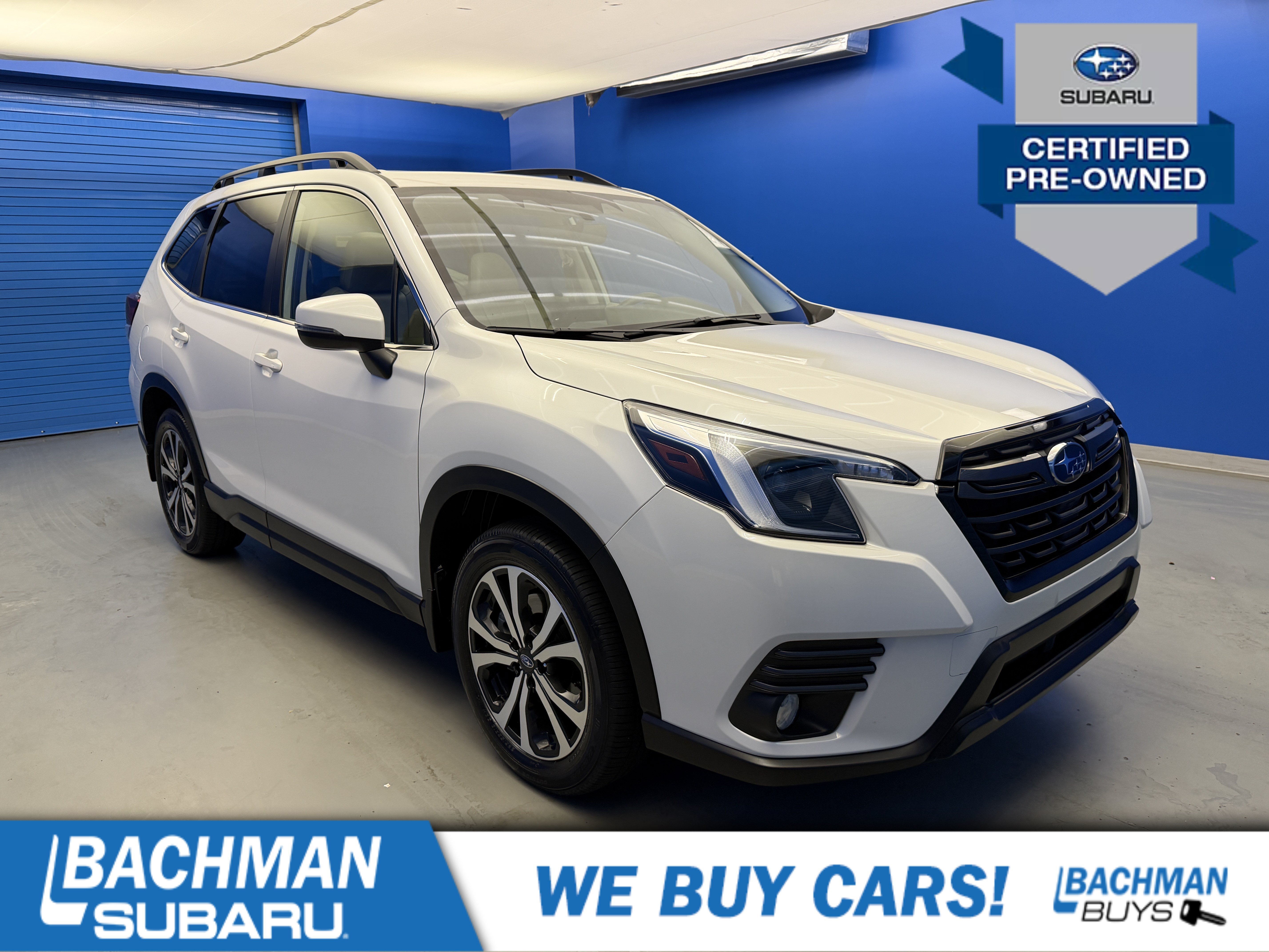 Certified Used 2023 Crystal White Pearl Subaru Limited image 1