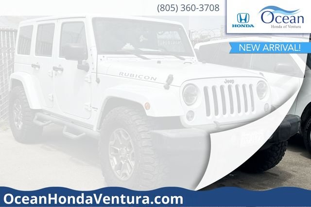 Used 2015 Bright White Clearcoat Jeep Unlimited Rubicon image 1