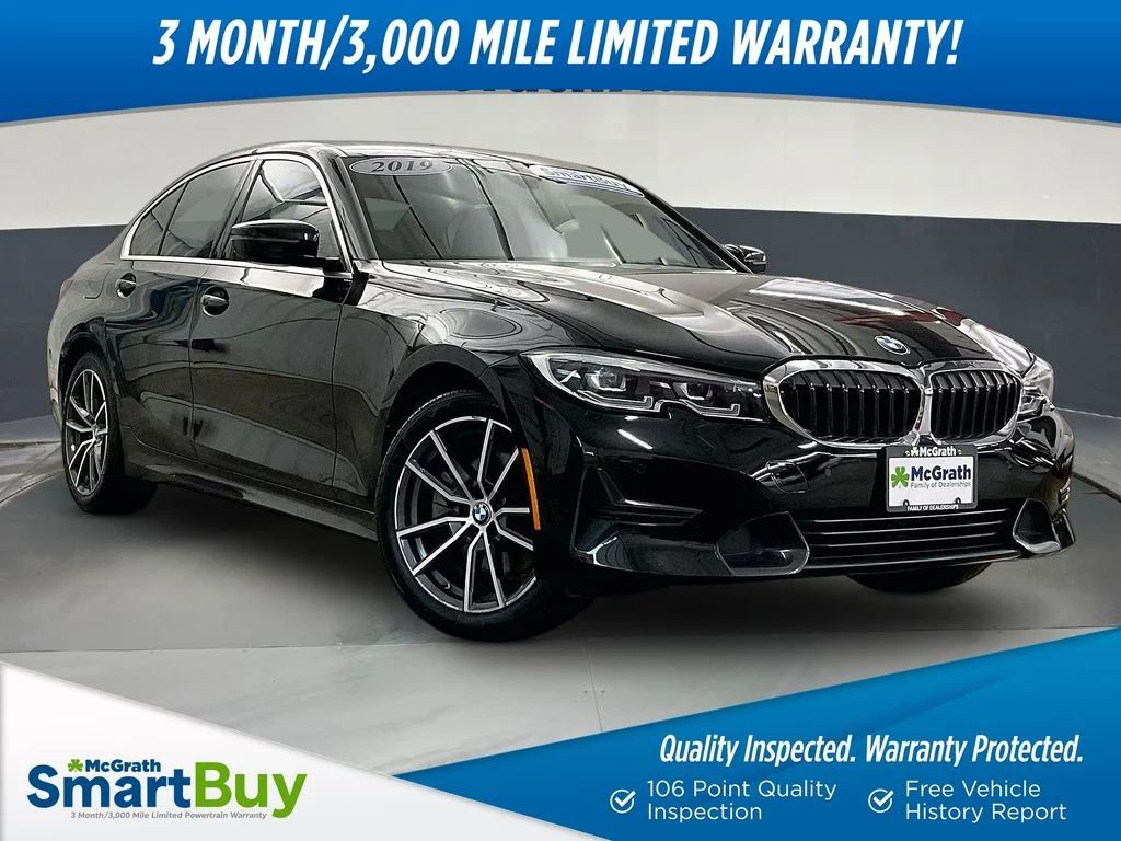 Certified Used 2019 Black BMW 330i xDrive image 1