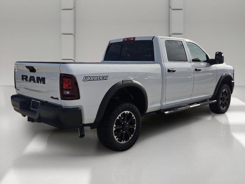 New 2026 Bright White Clear-Coat Exterior Paint RAM WARLOCK 4X4 CREW CAB 6