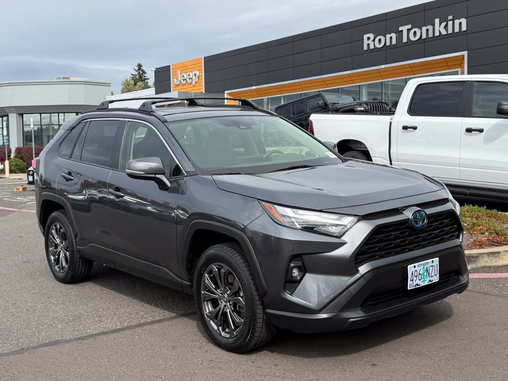 Used 2023 Magnetic Gray Metallic/Midnight Black Metallic Toyota XLE Premium image 1