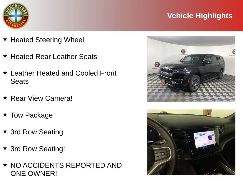 Used 2024 Jeep Wagoneer L Series II with VIN 1C4SJSBP2RS107046 for sale in Elk River, Minnesota