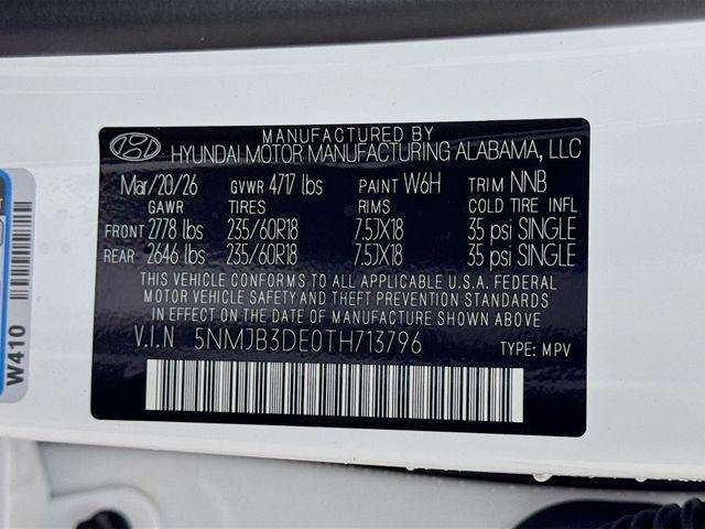 New 2026 White Hyundai SEL FWD image 46