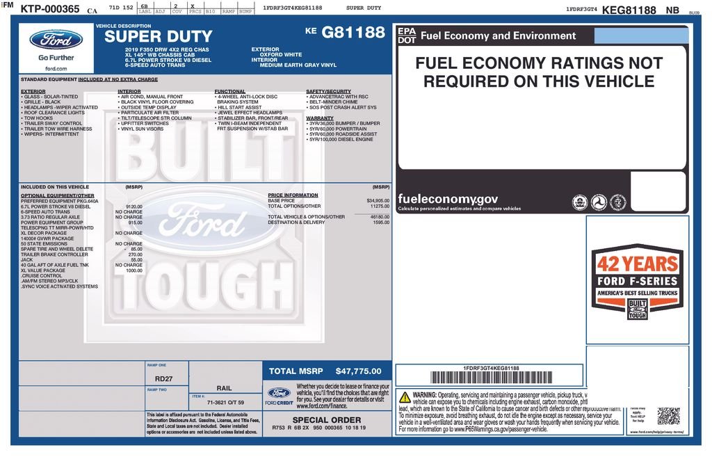 Used 2019 White Ford XL image 18