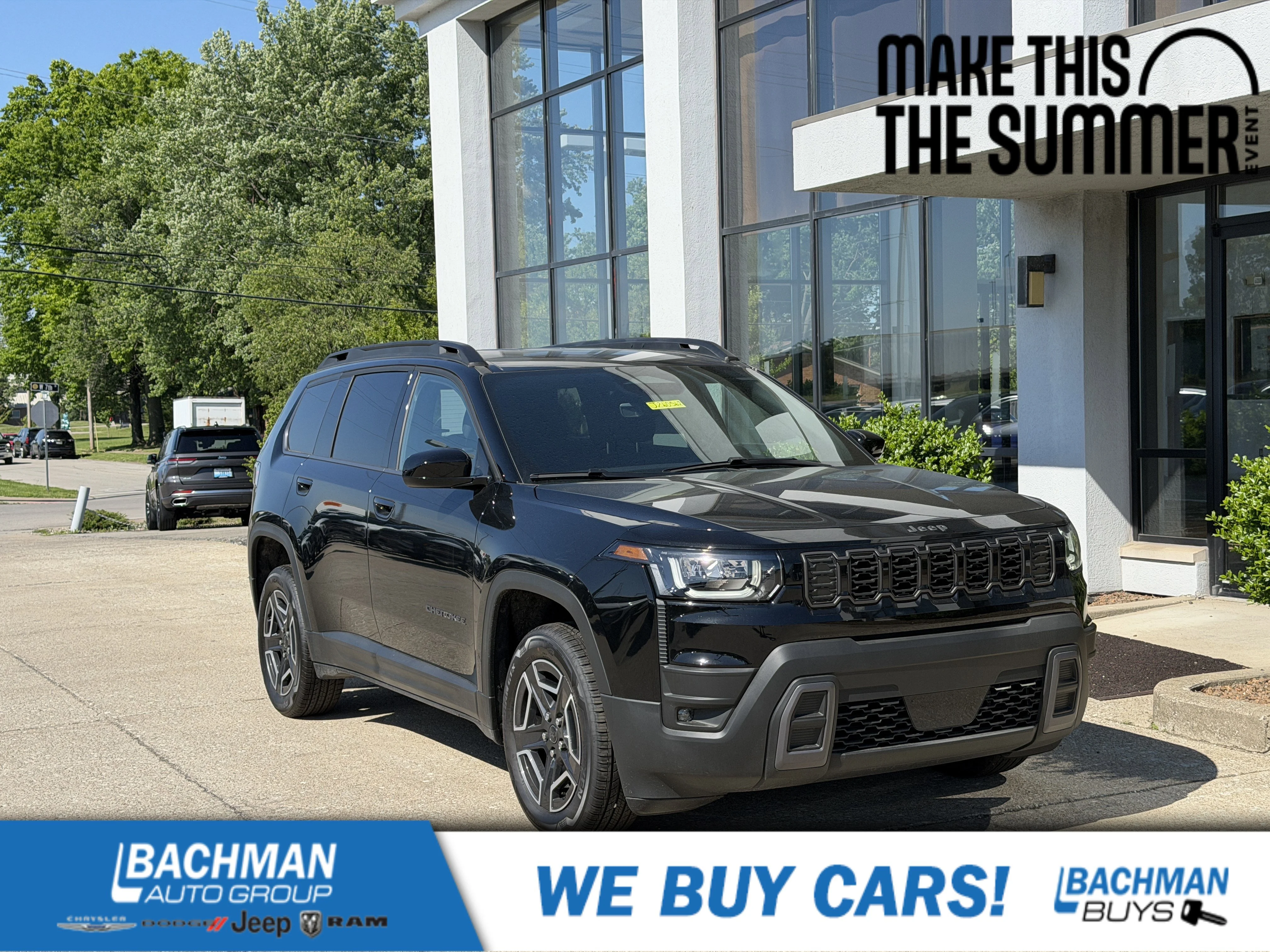 New 2026 Diamond Black Crystal Pearlcoat Jeep Laredo image 1